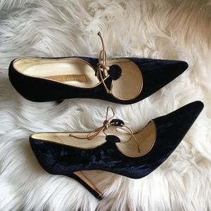 rupert sanderson velvet mary jane shoes